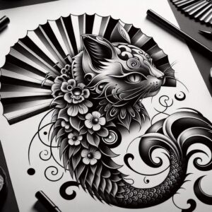 traditional-asian-tattoos – tattoo design ideas free ai generated – realism-visual-accuracy – for-stomach – Gallery: other-asia-inkby-ai
