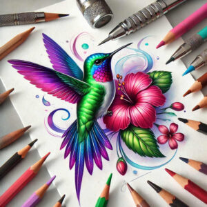 artistic-bird-tattoo – tattoo design ideas free ai generated – neotraditional-color-depth – for-arm – Gallery: other-birds-inkby-ai