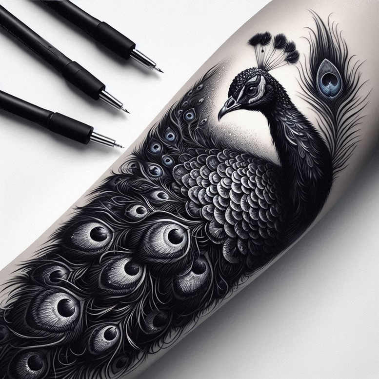 bird-light-tattoo – tattoo design ideas free ai generated – realism-realistic-wrinkles – for-stomach – Gallery: other-birds-inkby-ai