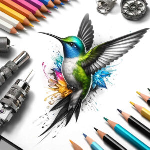 bird-line-tattoo – tattoo design ideas free ai generated – neotraditional-classic-motifs – for-side – Gallery: other-birds-inkby-ai