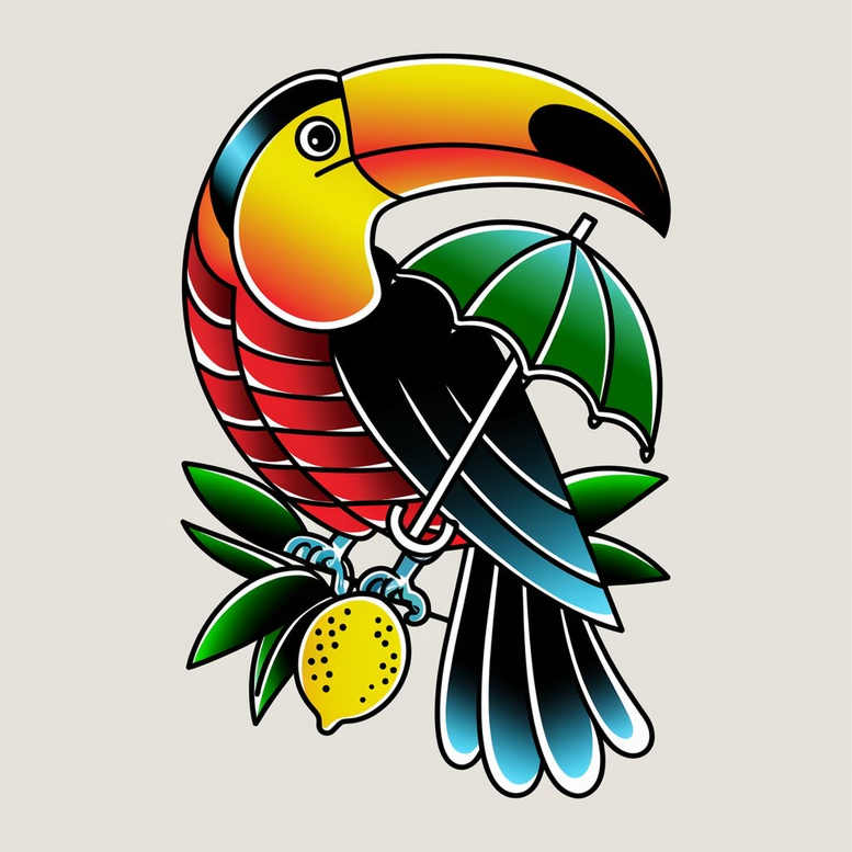 bird-tattoo – tattoo design ideas free ai generated – realism-realistic-contrast – for-lower-back – Gallery: other-birds-inkby-ai