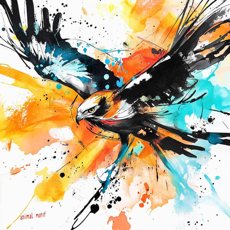 colorful-feather-bird-tattoo – tattoo design ideas free ai generated – surrealism-fantastical-elements – for-thigh – Gallery: other-birds-inkby-ai