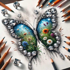 exotic-bird-tattoo – tattoo design ideas free ai generated – surrealism-vibrant-contrasts – for-elbow – Gallery: other-birds-inkby-ai
