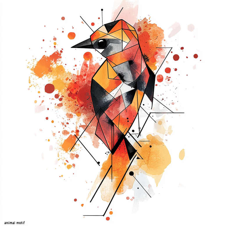 fine-line-bird-tattoo – tattoo design ideas free ai generated – realism-focal-blur – for-back – Gallery: other-birds-inkby-ai