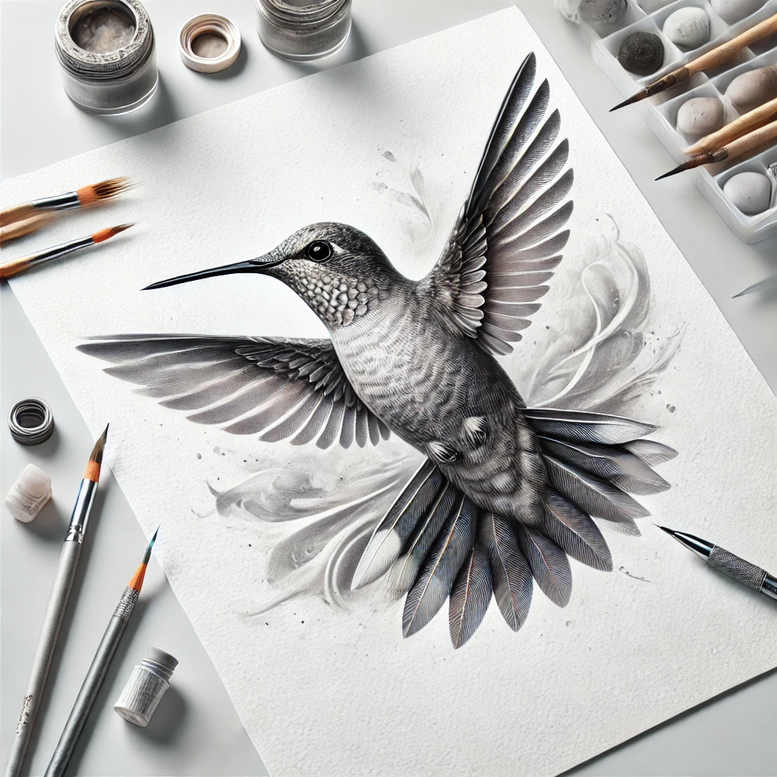 space-bird-tattoo – tattoo design ideas free ai generated – neotraditional-refined-lines – for-lower-back – Gallery: other-birds-inkby-ai