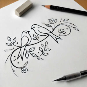other-birds tattoo design ideas layered fill soaring for abdomen