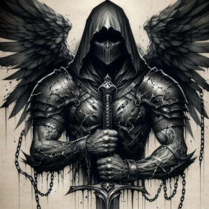 dark-art-tattoo – tattoo design ideas free ai generated – neotraditional-modern-classic – for-back – Gallery: other-dark-inkby-ai