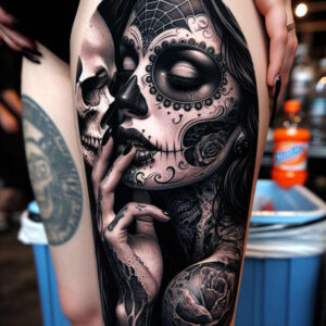 dark-spiritual-tattoo – tattoo design ideas free ai generated – neotraditional-rich-shading – for-heel – Gallery: other-dark-inkby-ai