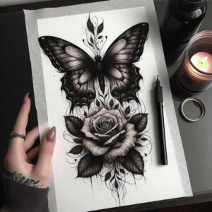 other-dark tattoo design ideas realistic contrast agony stands for perseverance