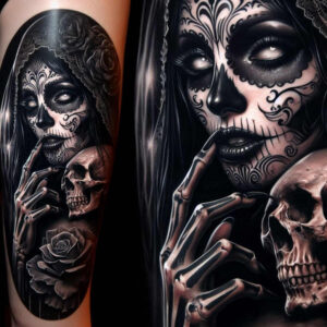 other-dark tattoo design ideas Surrealism psychological depth deformed embodying strength