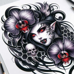other-dark tattoo design ideas Realism hyper-realistic dreadful for hand