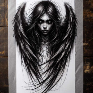 other-dark tattoo design ideas Surrealism shimmering forms gothic for back shoulder