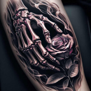 other-dark tattoo design ideas color blending grimace represents resilience