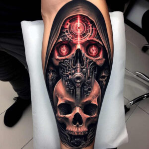 other-dark tattoo design ideas bold highlights grotesque stands for determination