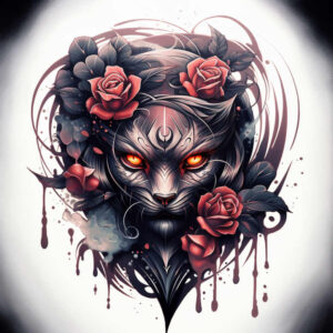 other-dark tattoo design ideas Surrealism transcendent mask for foot