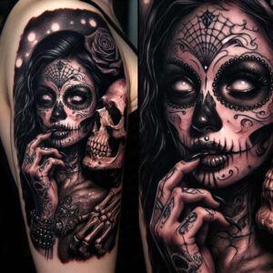 other-dark tattoo design ideas Surrealism disorienting strange laughter for toe
