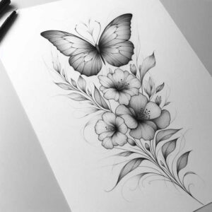 delicate-mystical-motifs – tattoo design ideas free ai generated – soft-touch – for-upper-thigh – Gallery: other-delicate-inkby-ai