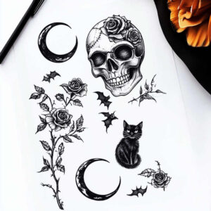 delicate-plant-patterns – tattoo design ideas free ai generated – subtle-motif – for-wrist-side – Gallery: other-delicate-inkby-ai