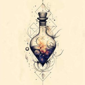 fine-details – tattoo design ideas free ai generated – silent – for-lower-chest – Gallery: other-delicate-inkby-ai