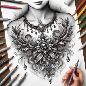 other-delicate tattoo design ideas outline only detailed lines for heel