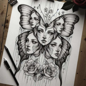 other-delicate tattoo design ideas whisper line fine lines shows endurance