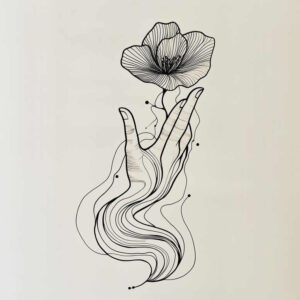 other-delicate tattoo design ideas thin script natural curves for nape