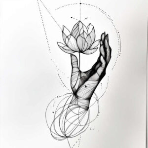 tattoos-with-light-effect – tattoo design ideas free ai generated – punctual – for-knee – Gallery: other-delicate-inkby-ai