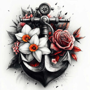 thin-lines – tattoo design ideas free ai generated – clear-edge – for-foot – Gallery: other-delicate-inkby-ai