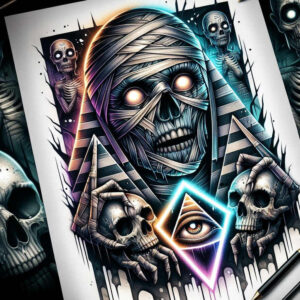 egyptian-symbol-tattoo-neotraditional-bold-highlights-for-thigh – tattoo design ideas free ai generated – Gallery: other-egypt-inkby-ai