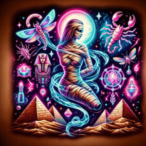 egyptian-ornamental-tattoo-surrealism-unreal-light-for-abdomen – tattoo design ideas free ai generated – Gallery: other-egypt-inkby-ai