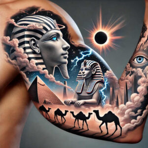 egyptian-sculpture-tattoo-neotraditional-modern-classic-for-side – tattoo design ideas free ai generated – Gallery: other-egypt-inkby-ai