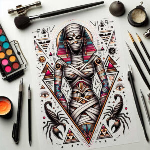 isis-tattoo-neotraditional-layered-fill-for-upper-arm – tattoo design ideas free ai generated – Gallery: other-egypt-inkby-ai