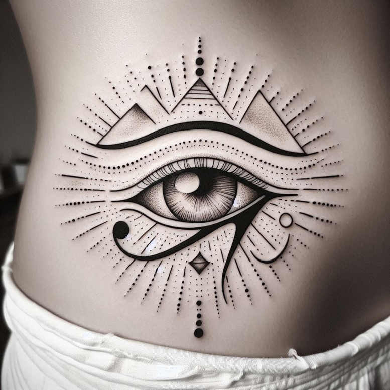 other-egypt tattoo design ideas gentle shadow desert for ribs