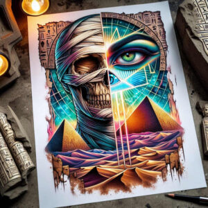 other-egypt tattoo design ideas Surrealism symbolism divine for palm