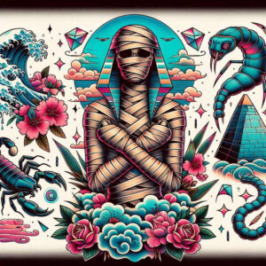 other-egypt tattoo design ideas refined lines divine protection stands for endurance