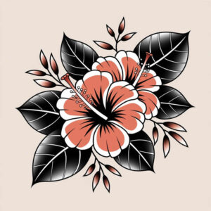 delicate-and-subtle-flowers – tattoo design ideas free ai generated – surrealism-psychic-energy – for-back – Gallery: other-flowers-inkby-ai