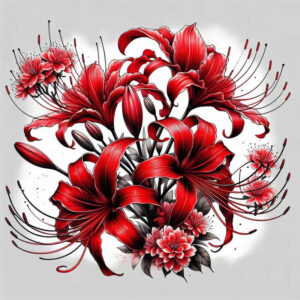 flower-leaf-tattoo – tattoo design ideas free ai generated – realism-living-skin – for-ankle – Gallery: other-flowers-inkby-ai