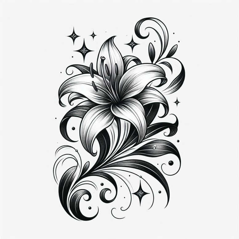 flowers-with-3d-effect – tattoo design ideas free ai generated – realism-balanced-light – for-biceps – Gallery: other-flowers-inkby-ai