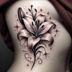 flowers-with-ornamentation – tattoo design ideas free ai generated – realism-portrait-realism – for-hand – Gallery: other-flowers-inkby-ai
