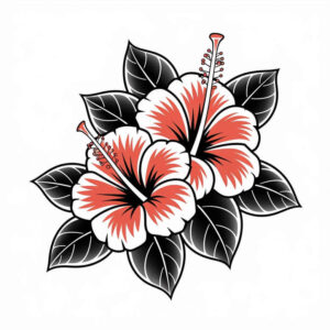 flowers-with-shadows-and-light – tattoo design ideas free ai generated – neotraditional-gradient-fills – for-collarbone – Gallery: other-flowers-inkby-ai