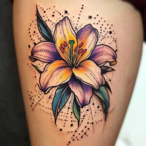ornamental-detail-flower-tattoo – tattoo design ideas free ai generated – neotraditional-subtle-tone – for-fingers – Gallery: other-flowers-inkby-ai