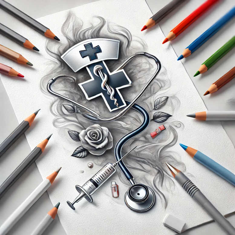 fine-dot – tattoo design ideas free ai generated – neotraditional-rich-shading – for-upper-arm – Gallery: other-other-inkby-ai