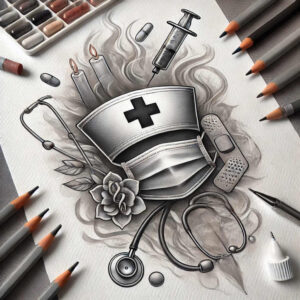 simple-dot – tattoo design ideas free ai generated – neotraditional-enhanced-shading – for-lower-leg – Gallery: other-other-inkby-ai