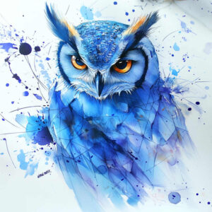 nocturnal-owl-tattoo – tattoo design ideas free ai generated – neotraditional-bold-highlights – for-heel – Gallery: owls-inkby-ai