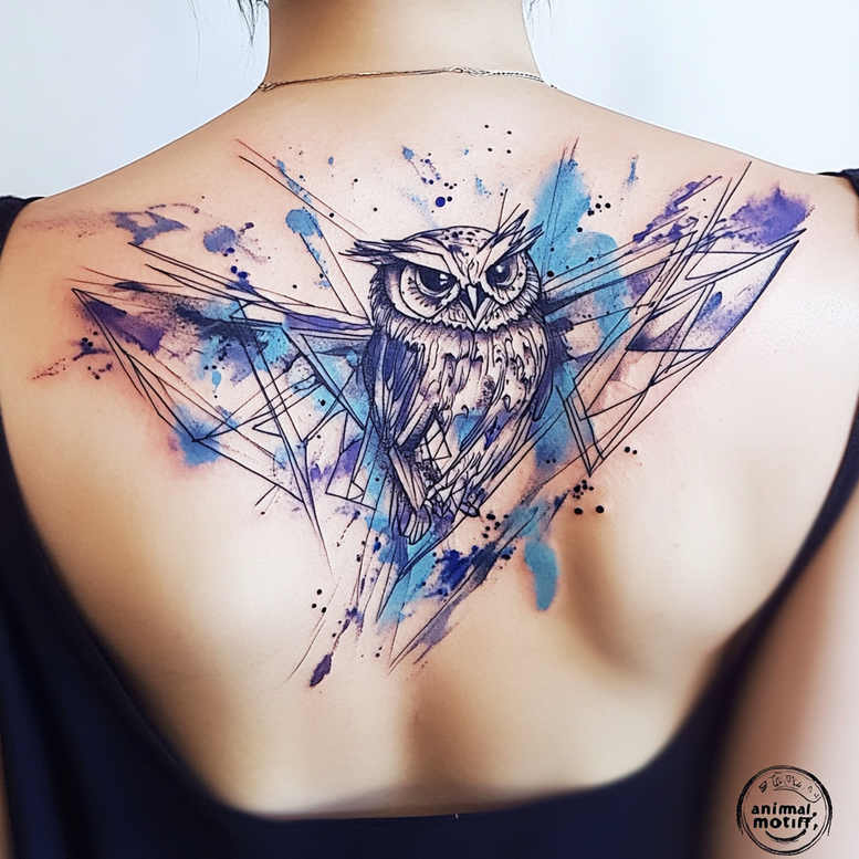 owl-expression-tattoo – tattoo design ideas free ai generated – neotraditional-artistic-contrast – for-toe – Gallery: owls-inkby-ai