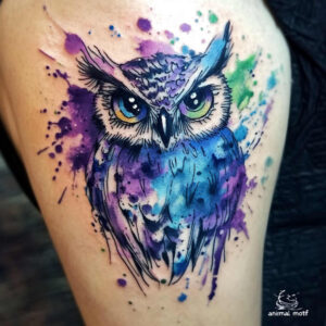 owl-protective-tattoo – tattoo design ideas free ai generated – neotraditional-bold-highlights – for-arm – Gallery: owls-inkby-ai