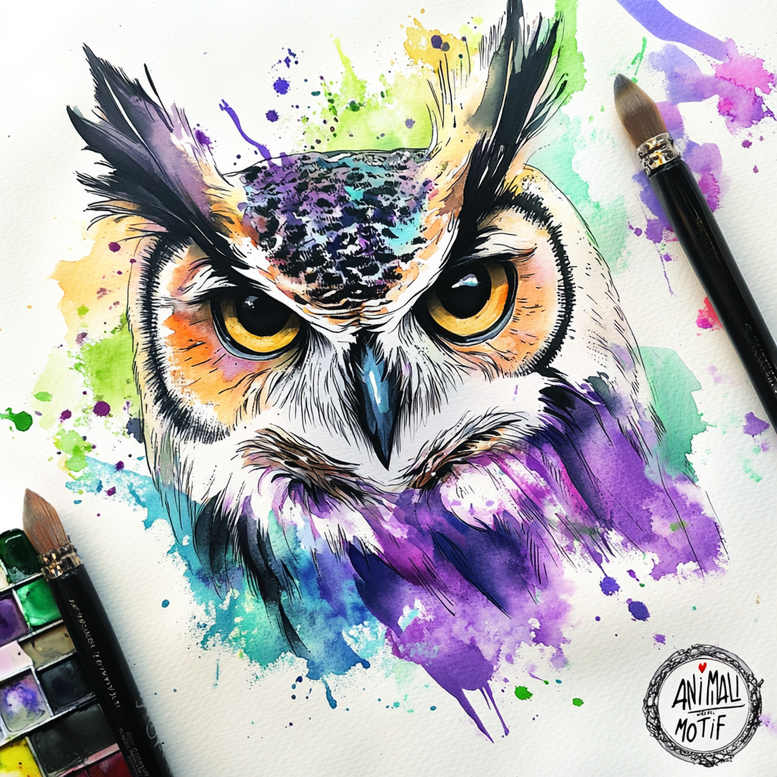 owls tattoo design ideas razor-sharp bird of prey symbol of endurance