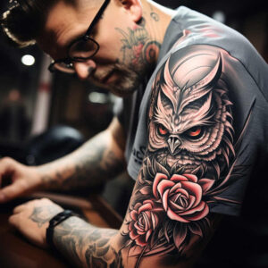 owls tattoo design ideas vibrant wild for ribs