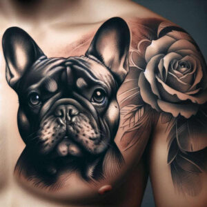 pets tattoo design ideas glowing detailed for back shoulder