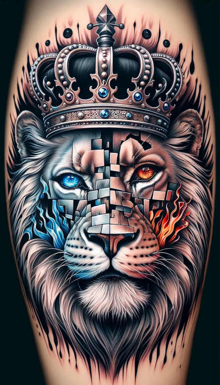 pets tattoo design ideas Realism organic structure friendly eyes for nape